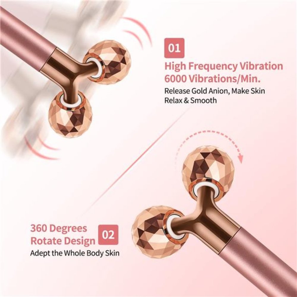 2-IN-1 Face Massager  3D Roller and Crescent-Shape Face Massager - Picture 5 of 8